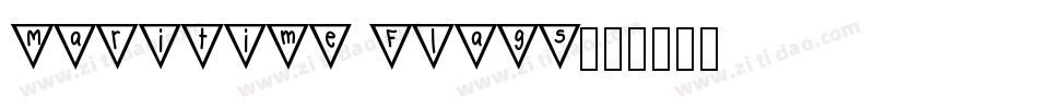 Maritime Flags字体转换